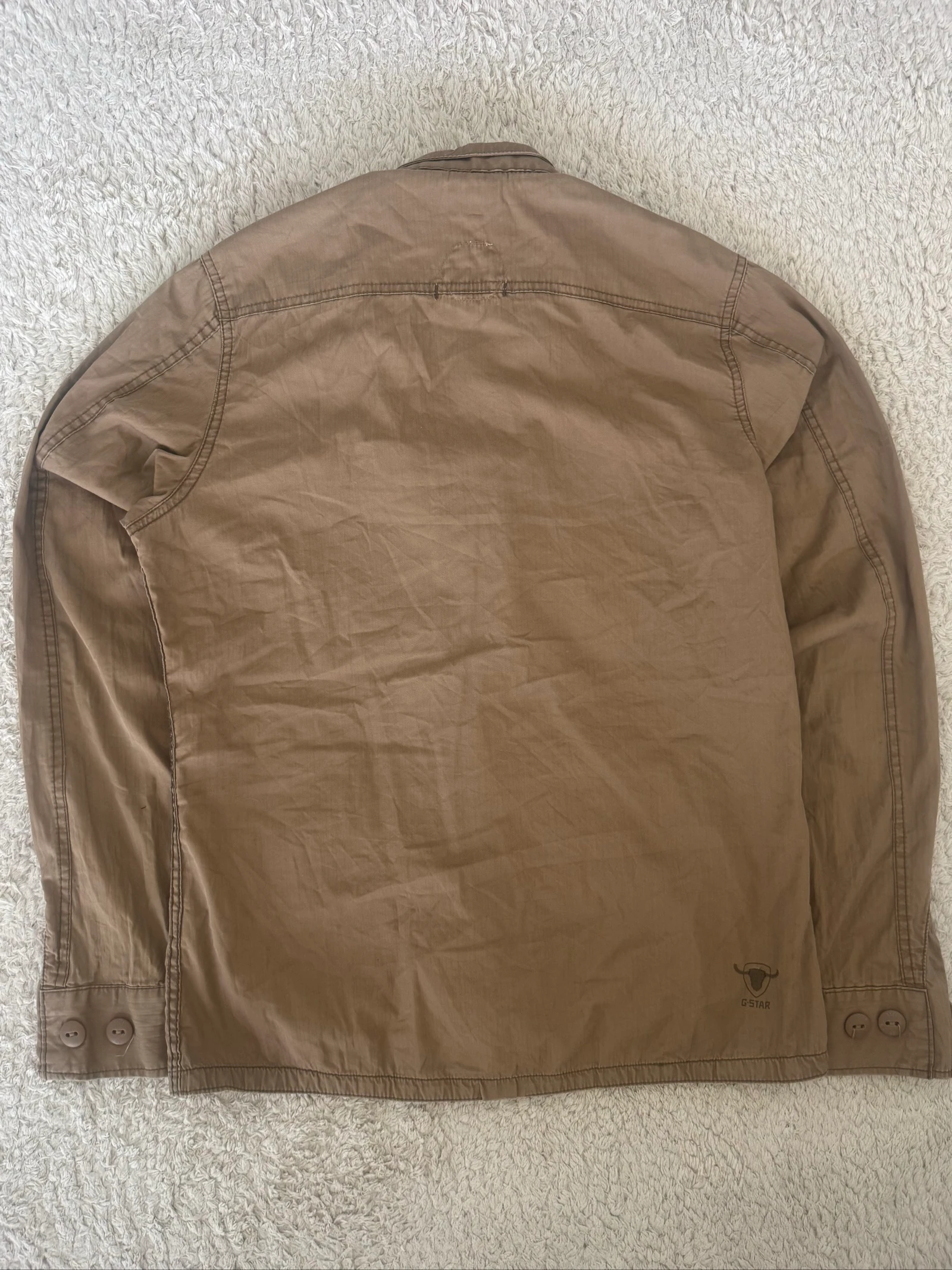 G-Star RAW Officer Delta Military Field Jacket Brown Utility Cotton Vintage L – photo 11